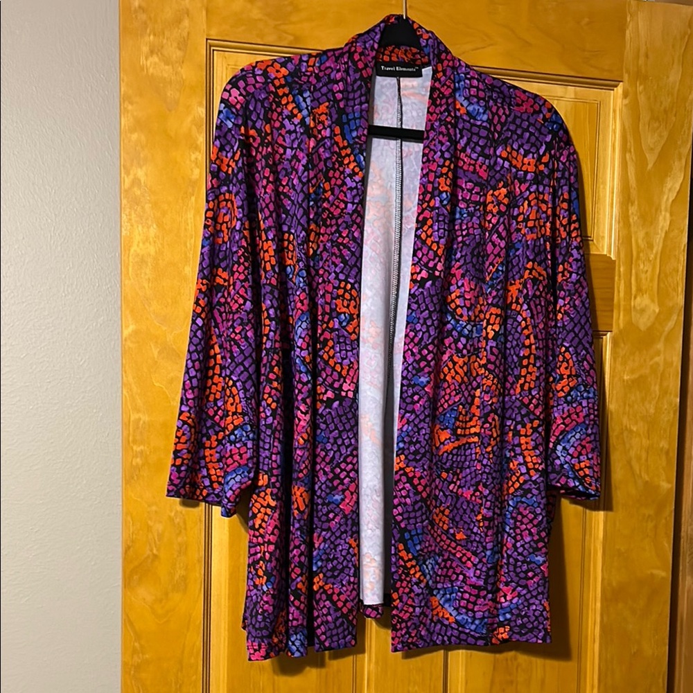 Vibrant Multicolor Kimono Cardigan